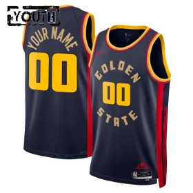 Camiseta Niños NBA Golden State Warriors Personalizadas 2024-25 Nike City Edition Navy Swingman